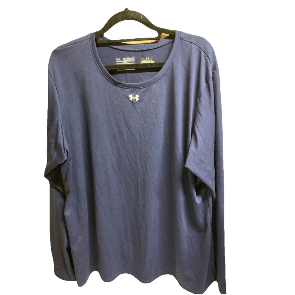 Men's Under Armour Blue Long Sleeve Shirt - Size 2XL